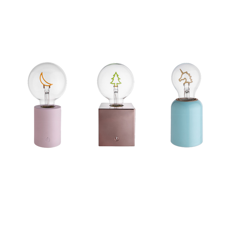 Dekorativ bordslampbas (plast / vattenöverföringstryck)